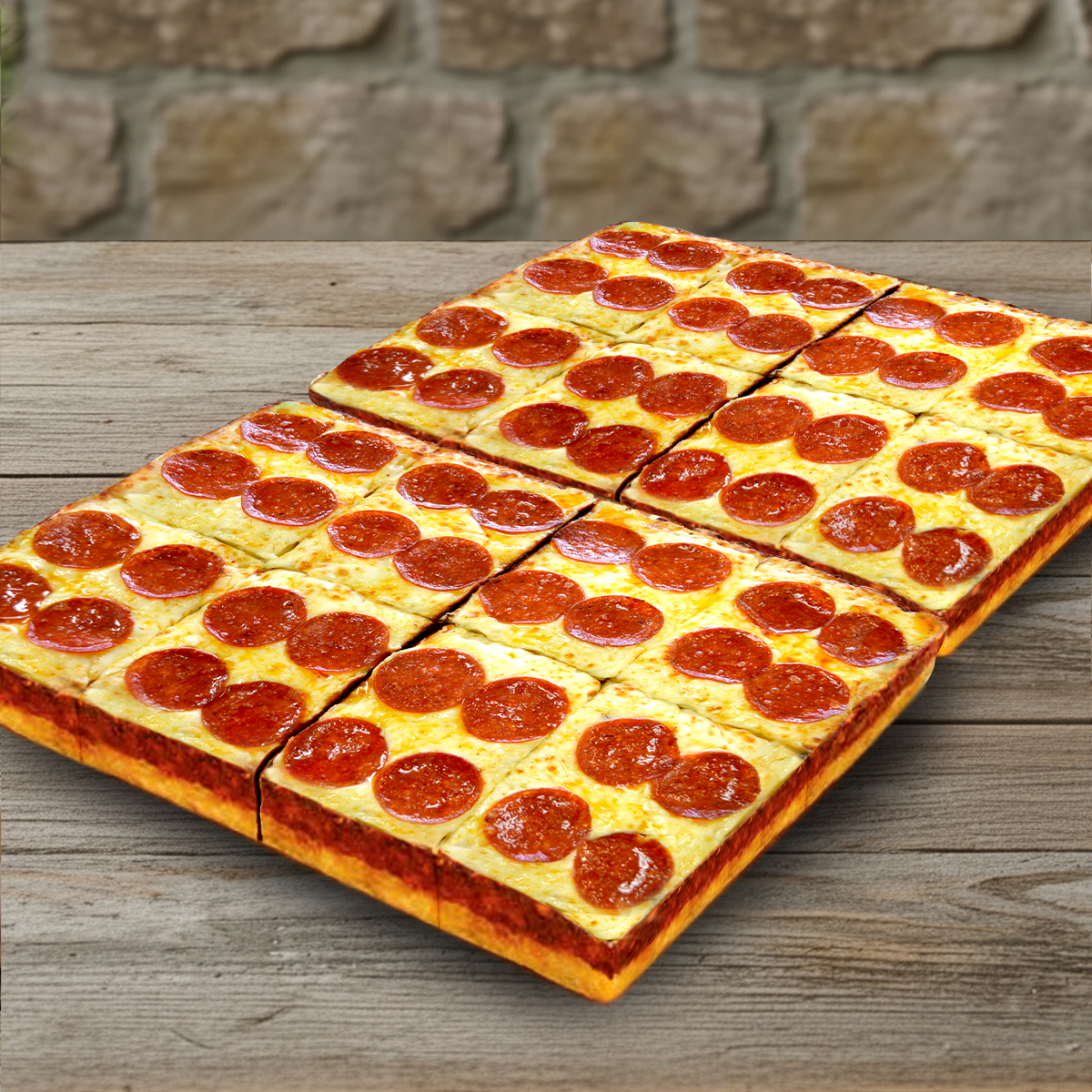 Giant Deep Dish Pepperoni Pizza