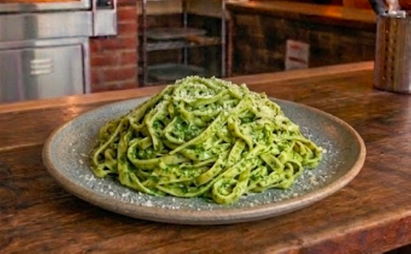 Fettuccine With Basil Pesto Genovese