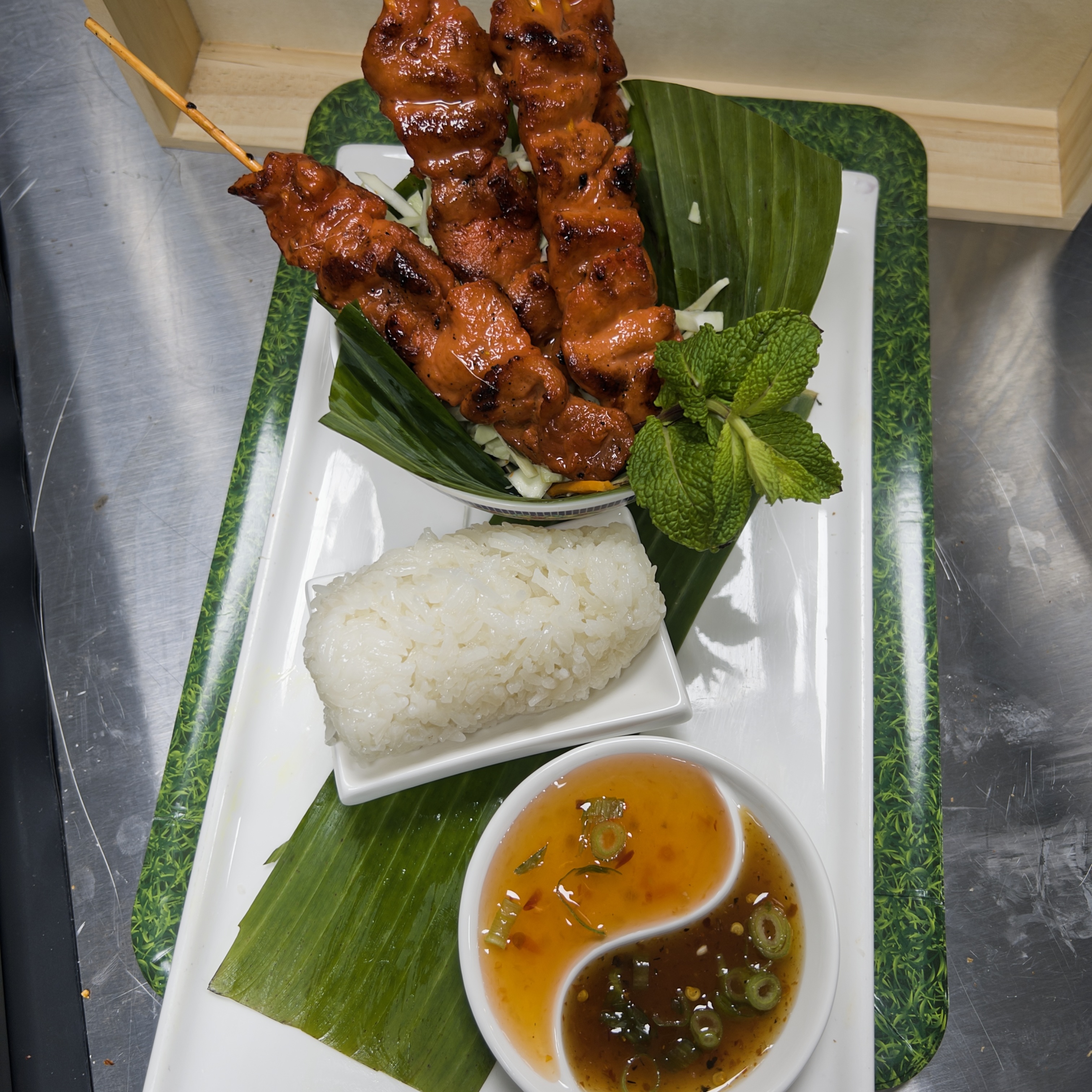Thai street food BBQ Pork