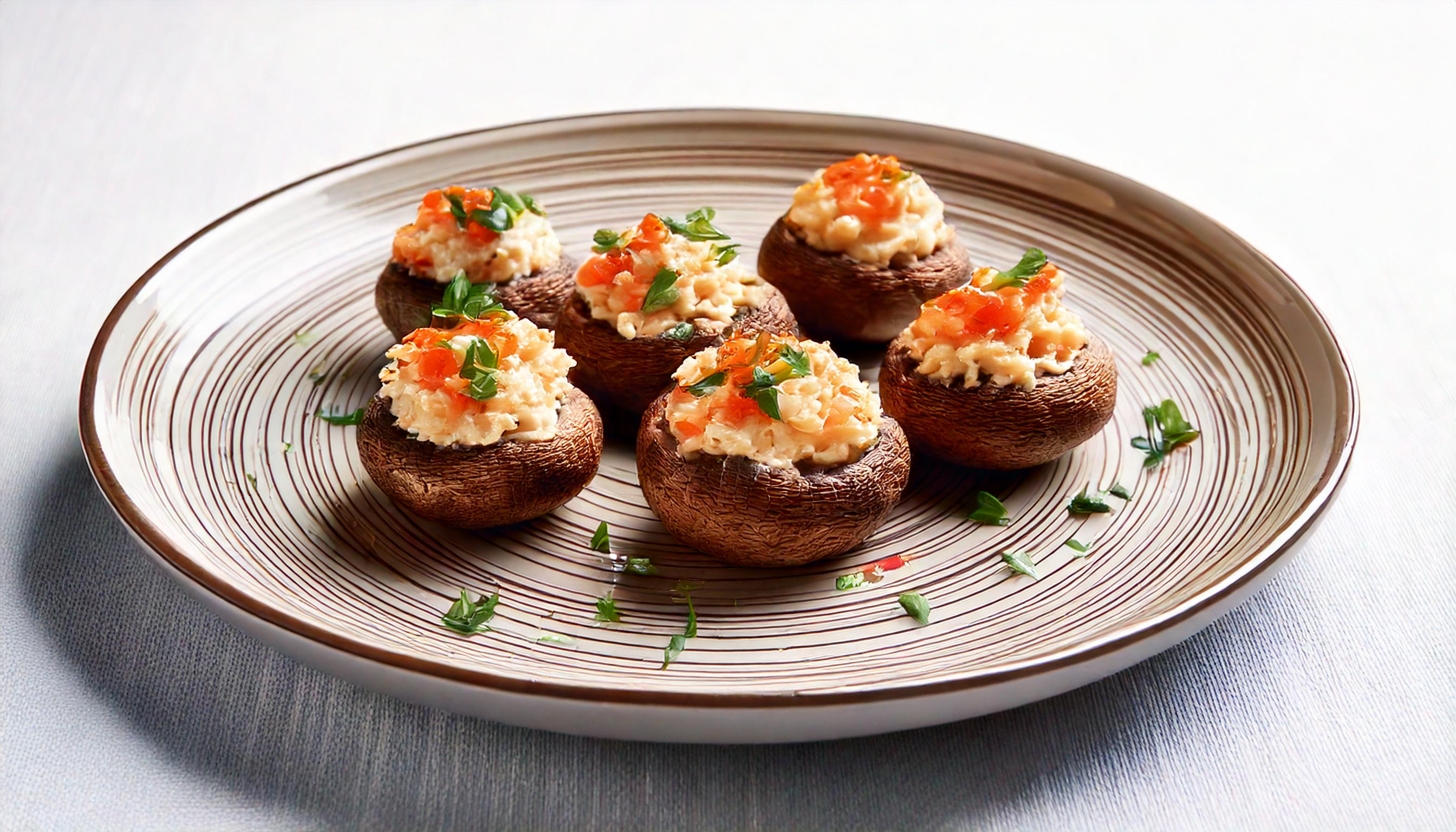 Stuffed Mushrooms w/ Crabmeat