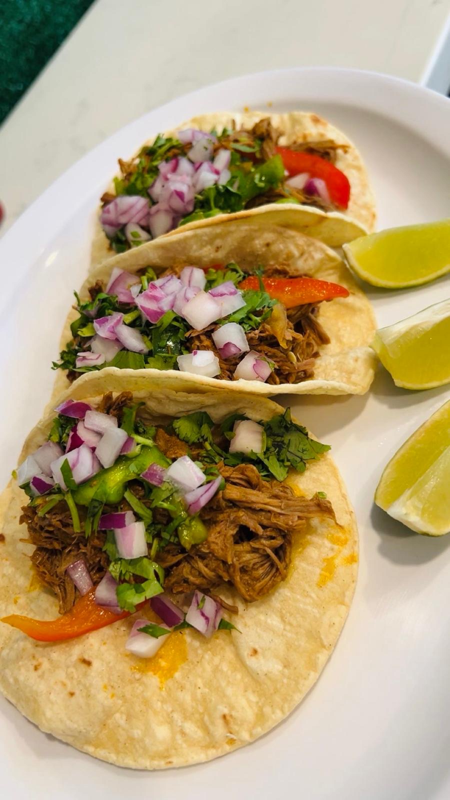 3 Brisket Tacos (Barbacoa)