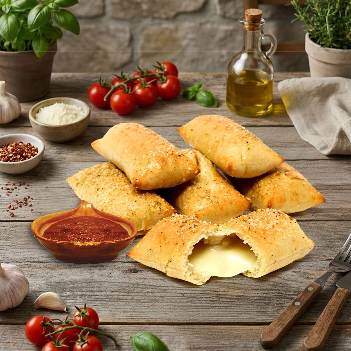 Queso Stuffed Bread