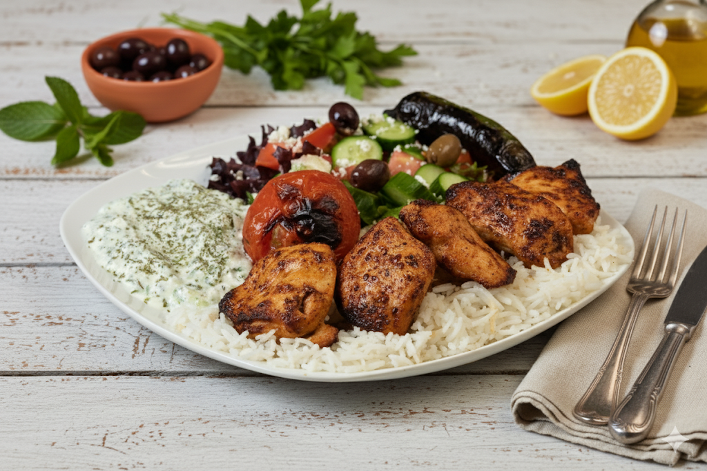 Chicken Breast Kabob Plate