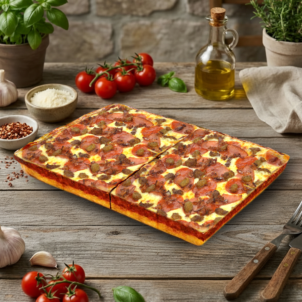 Piara Deep Dish Meat Lovers Pizza