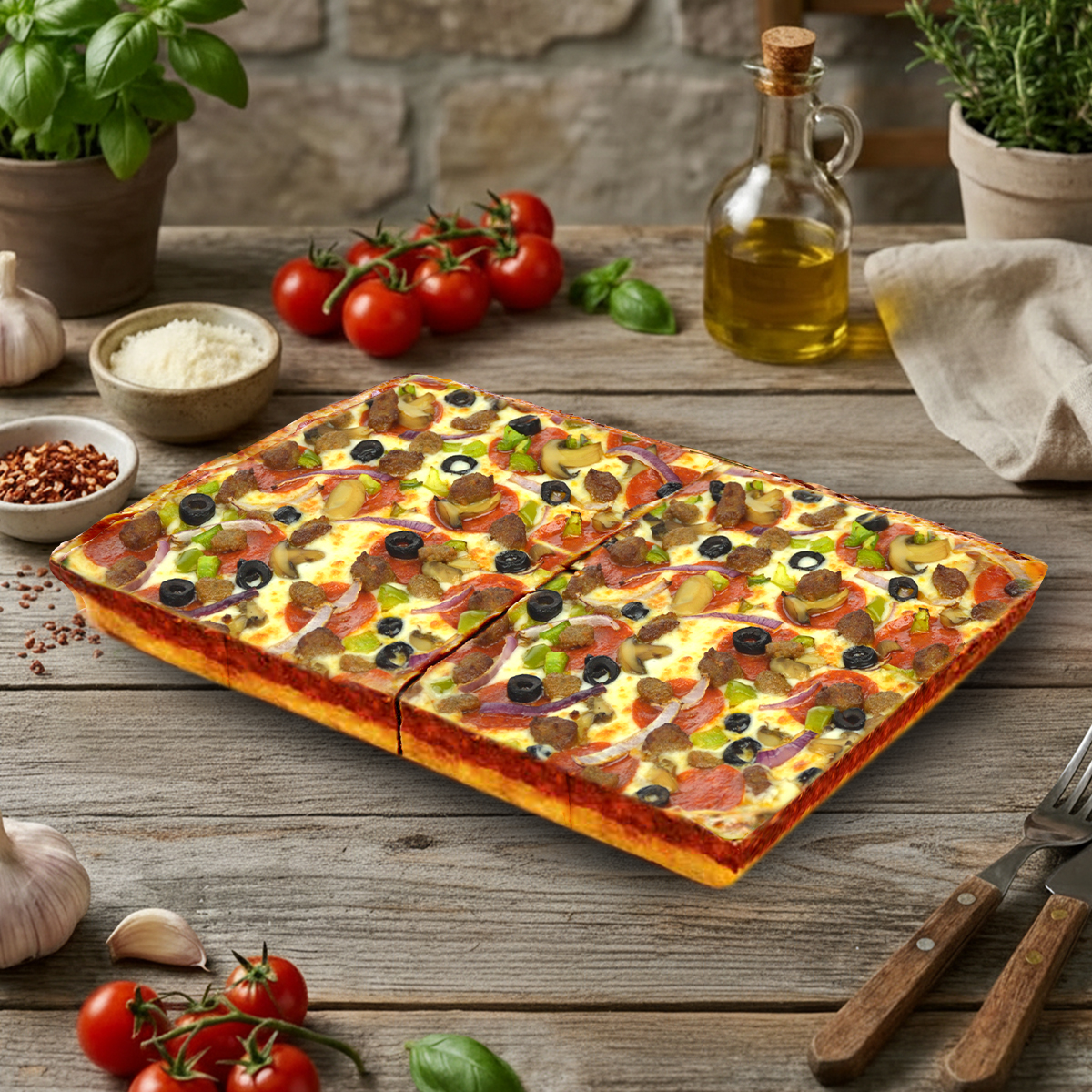 Piara Deep Dish Supreme Pizza