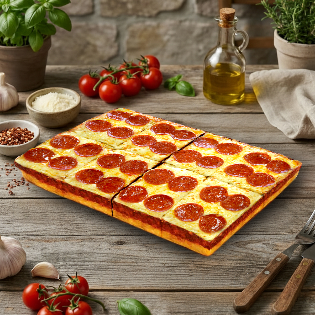 Piara Deep Dish Pepperoni Pizza