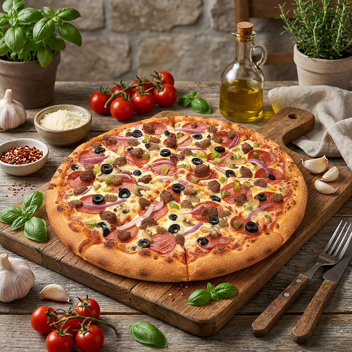 Large Piara Supreme Pizza
