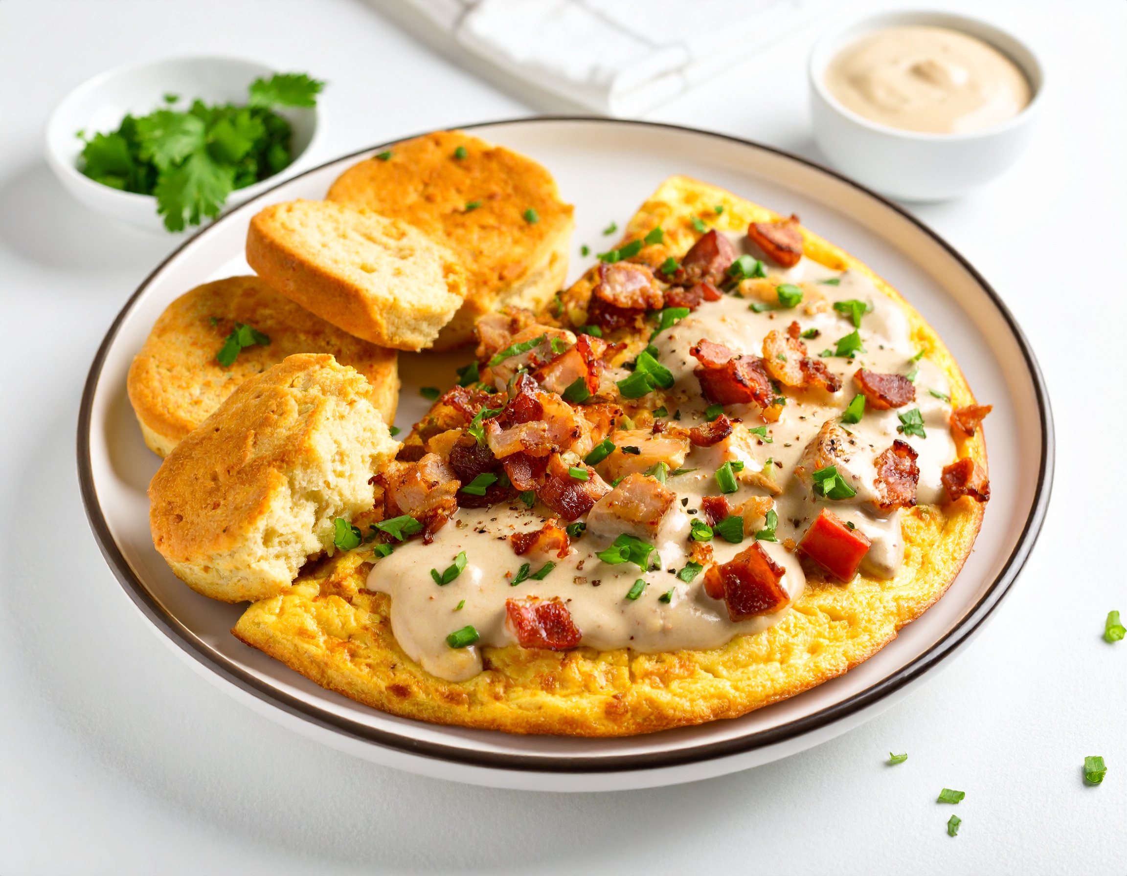 Biscuits + Gravy (Omelet/Scramble)