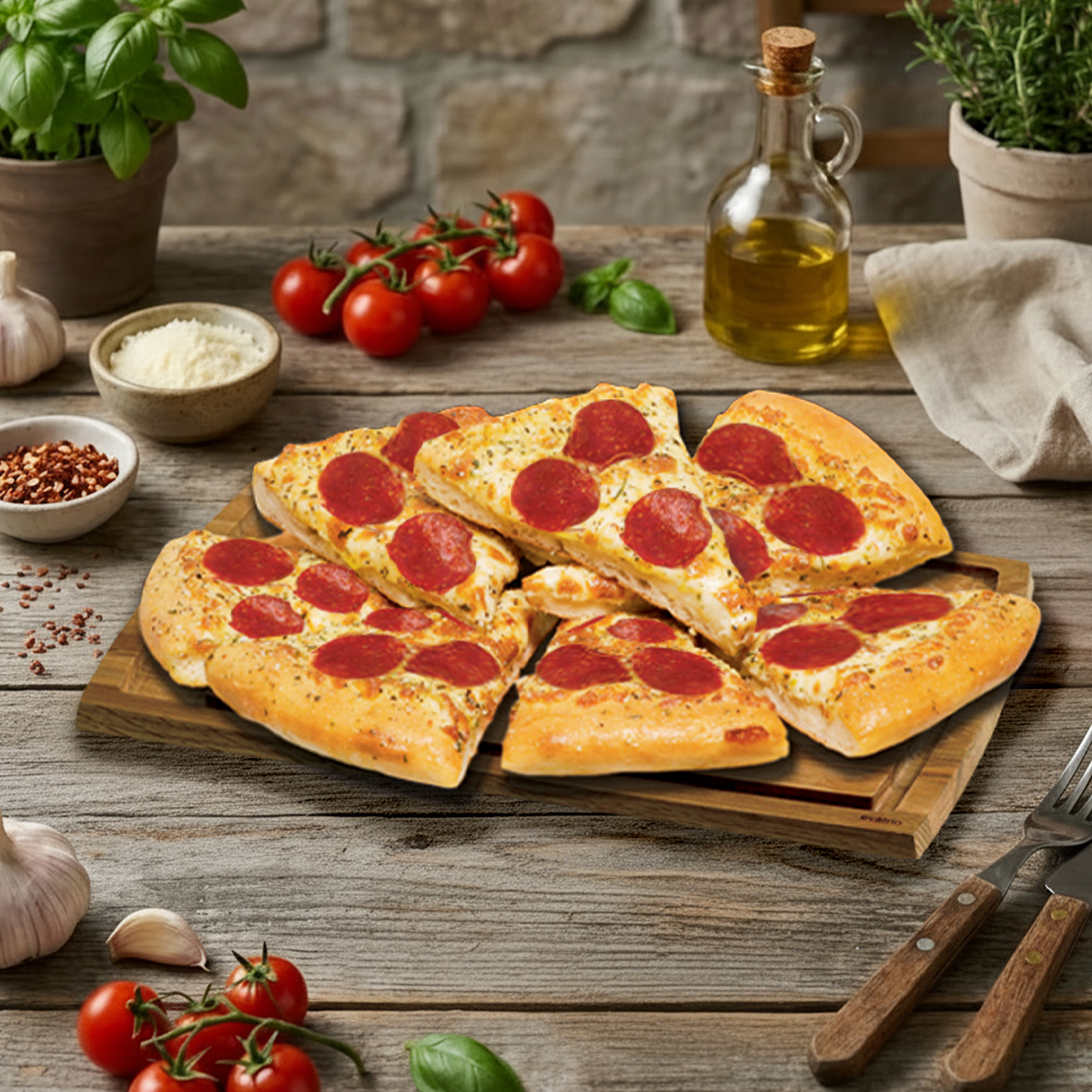Piara Large Garlic Pepperoni Cheesy Bread