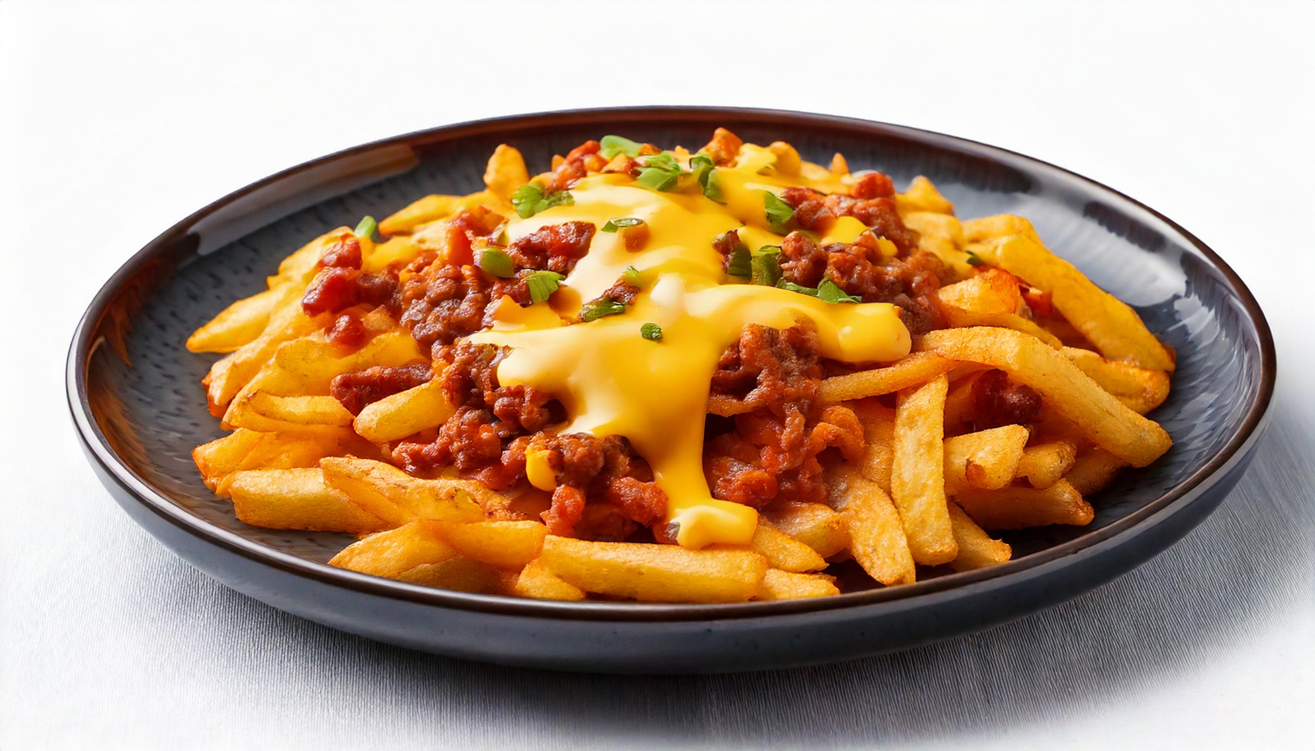 CHILI FRIES WITH MELTED CHEESE (Party Size)