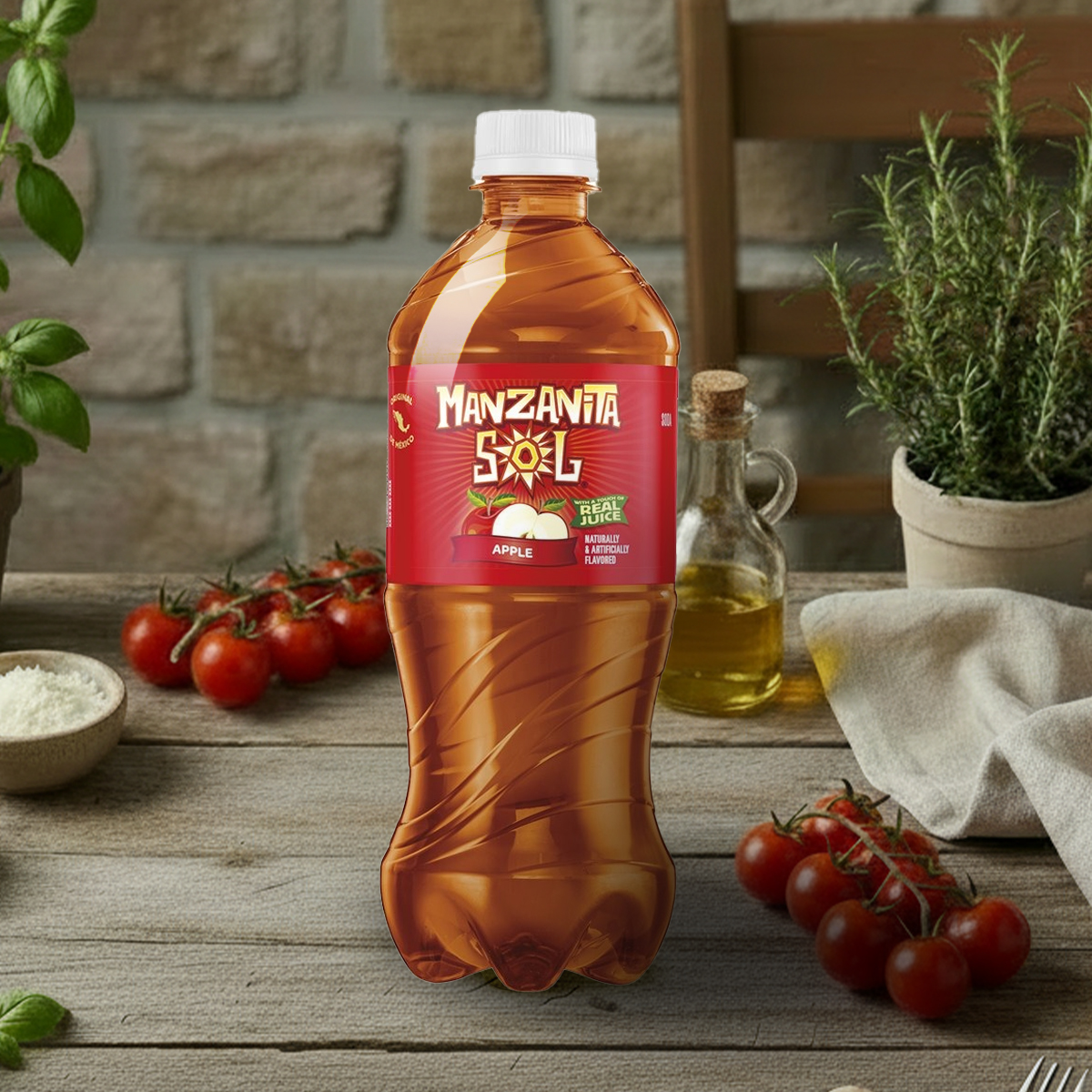 Manzanita Sol Apple Soda - 20oz Bottle