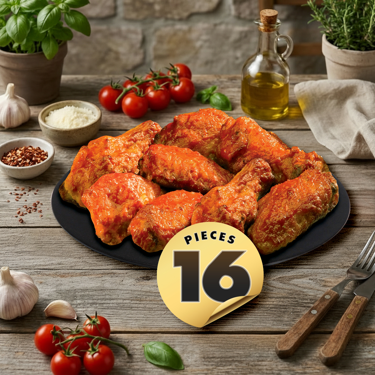 16 Buffalo Chicken Wings