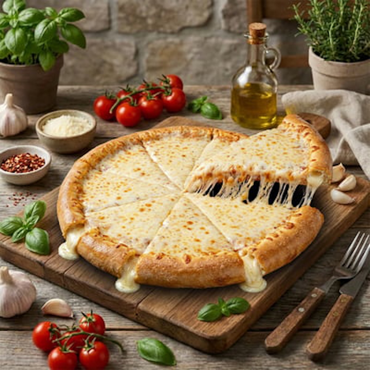 Large Stuffed Crust Cheese Pizza