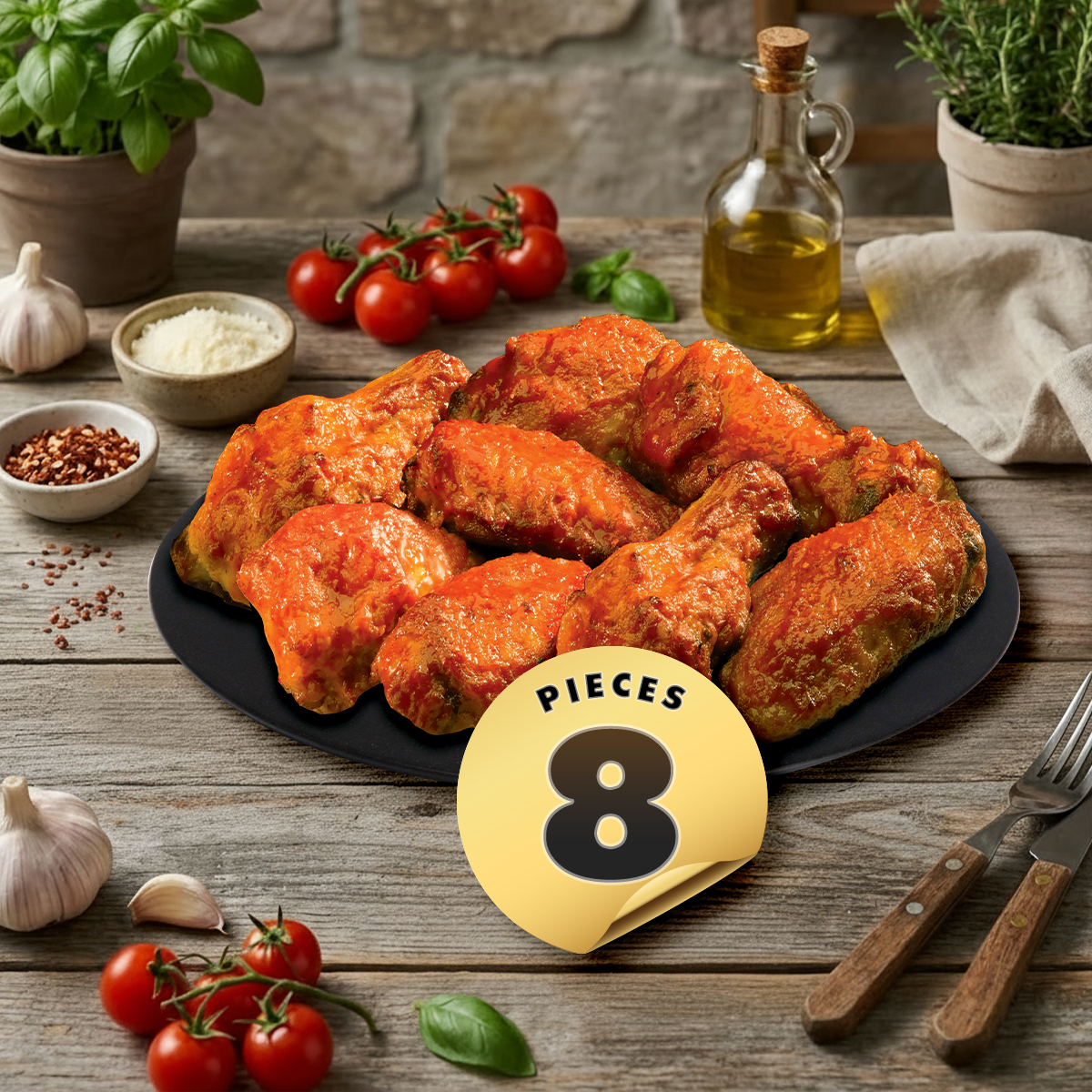 8 Buffalo Chicken Wings