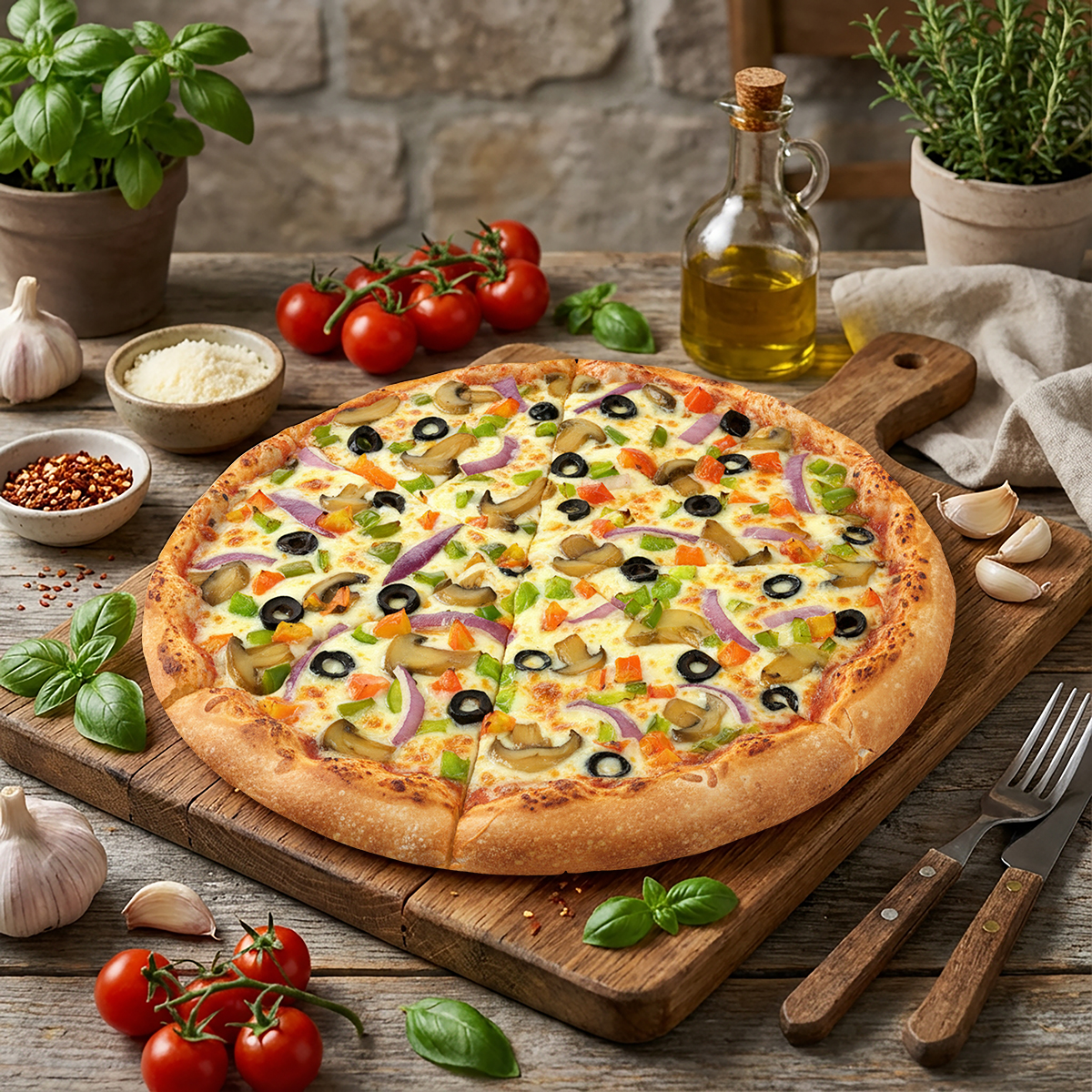 Large Piara Veggie Pizza