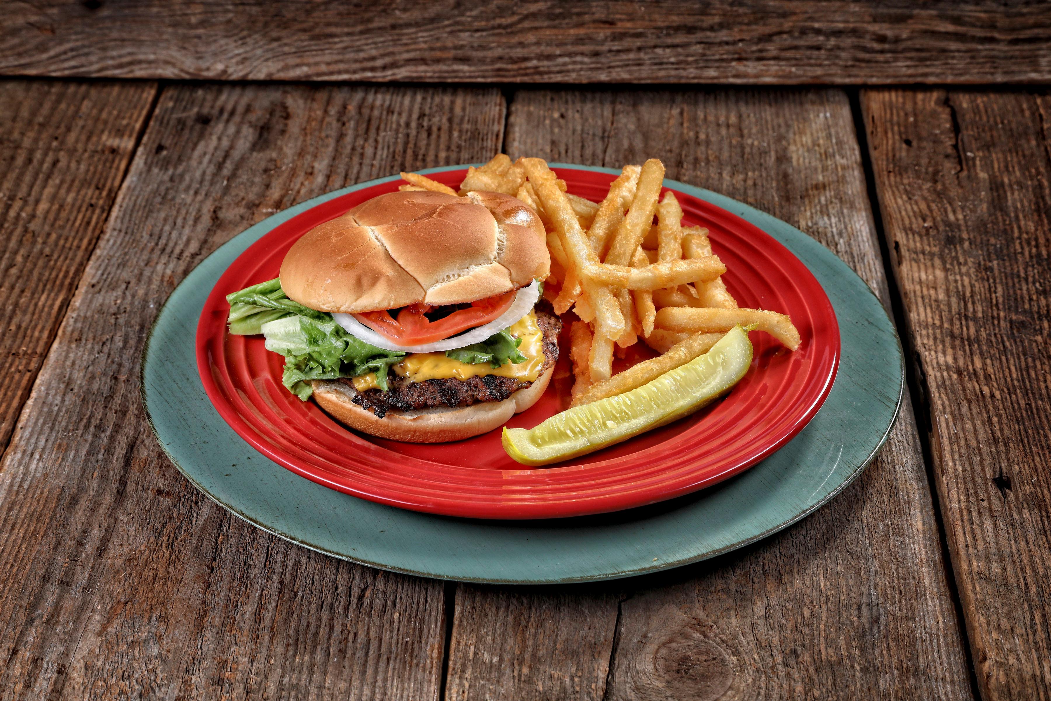 Rusty’s Big Guy Burger Combo ( 1 Side & Drink)