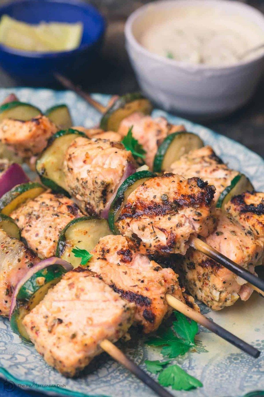 SALMON KEBABS (FAMILY SIZE)