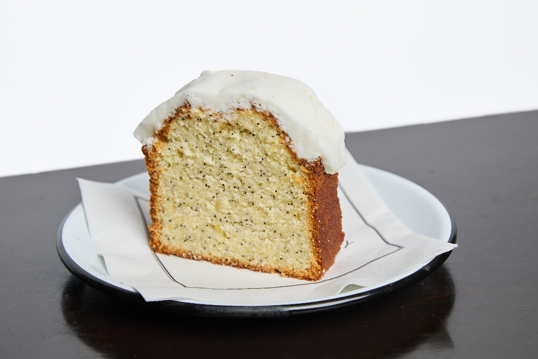 Lemon Poppy Seed Cake Slice