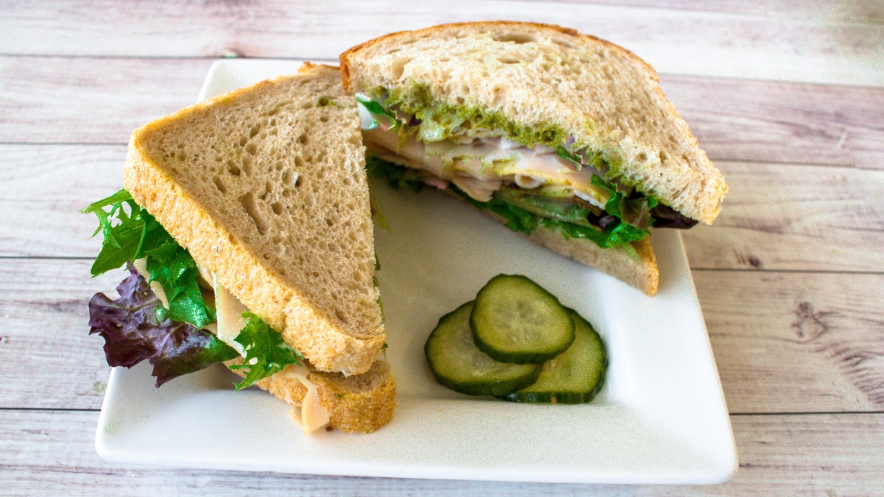 Turkey Pesto Sandwhich