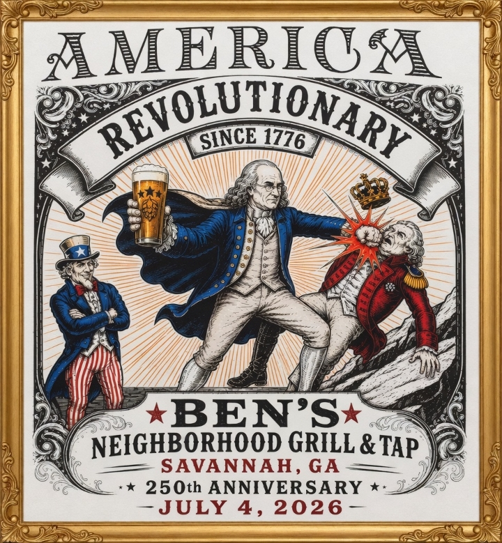 Revolutionary America's 250th SPF Boat Hooded Beach L.S