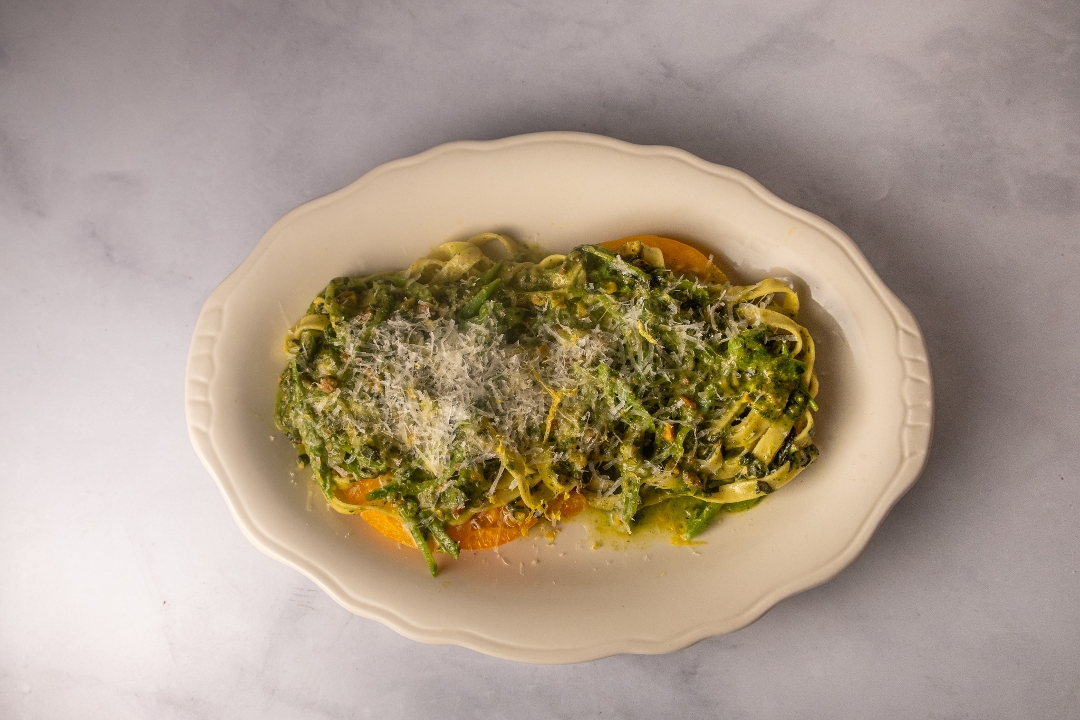 PISTACHIO PESTO TAGLIATELLE