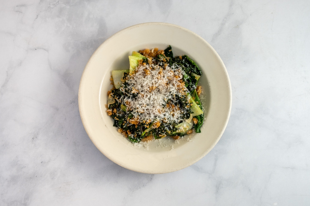 SPINACH + KALE + BOK CHOY