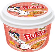 Buldak Rose Flat Glass Noodle