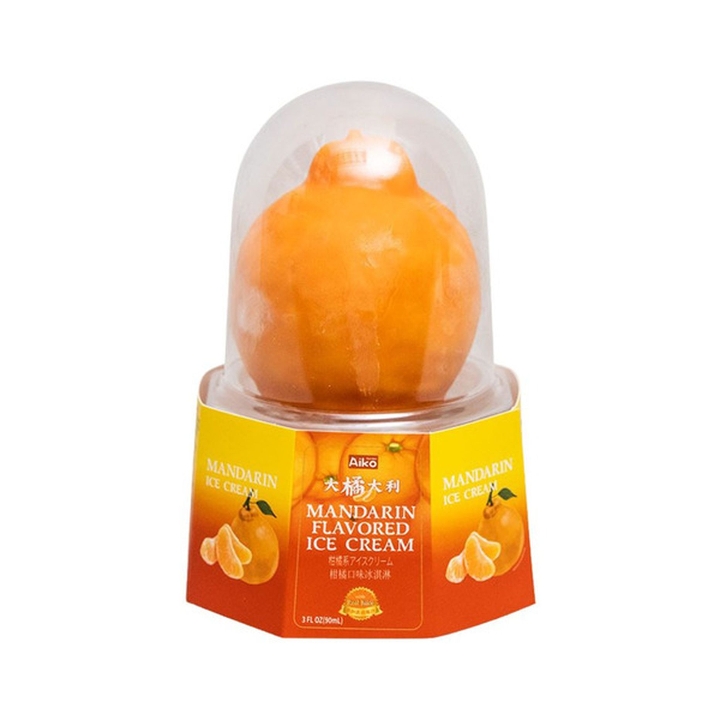 Mandarin Orange 3D ice cream