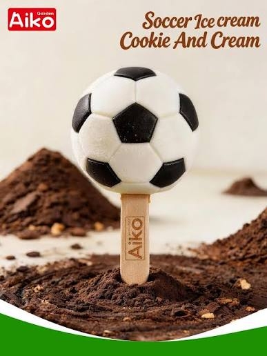 Soccer 3D Ice Cream (Cookie&Cream)