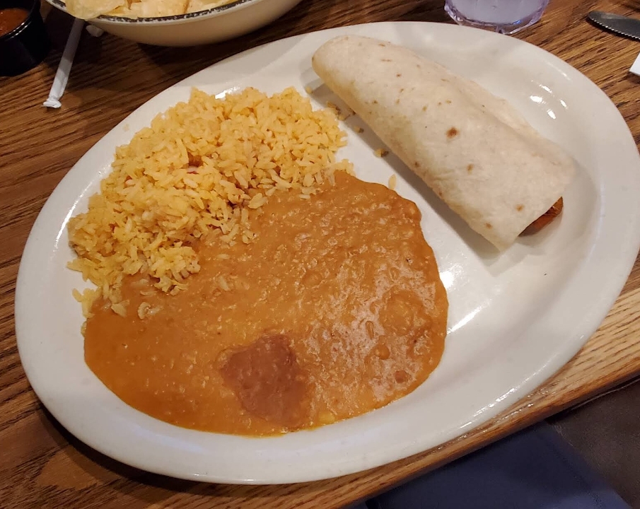 #8 Kids Bean & Cheese Burrito