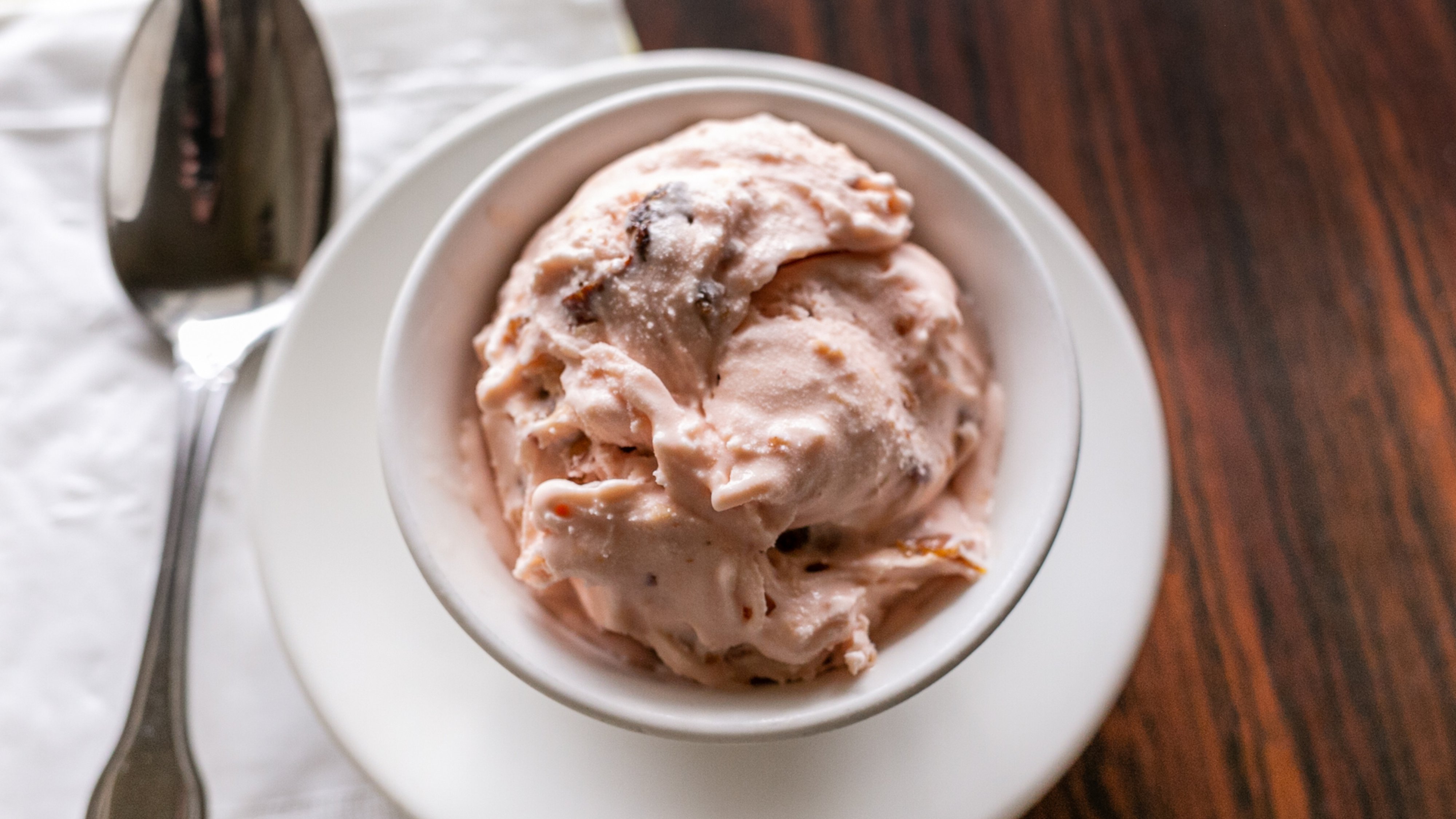 5. Rose Coconut Almond Fruit Ice Cream